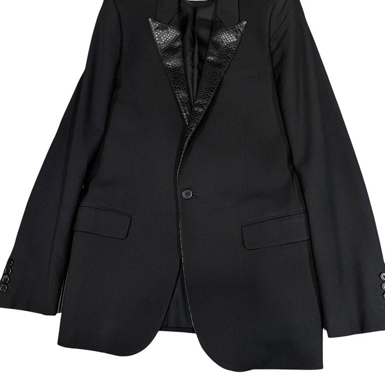 NEXT51｜D.F.L｜SAINT LAURENT PARIS 15SS パイソンレザーピークド