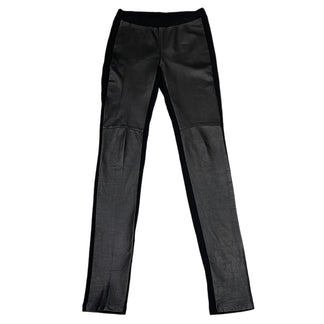 A.F ARTEFACT ラムレザー切替レギンスパンツ スキニー ボトムス エーエフ アーティファクト レディース