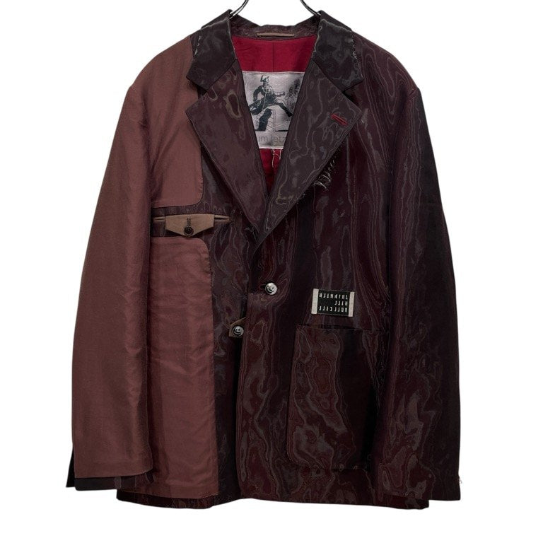 JUVENILE HALL ROLLCALL インサイドアウトアシンメトリーテーラードジャケット 切替 ブルゾン アウター ジュベナイルホールロールコール メンズ