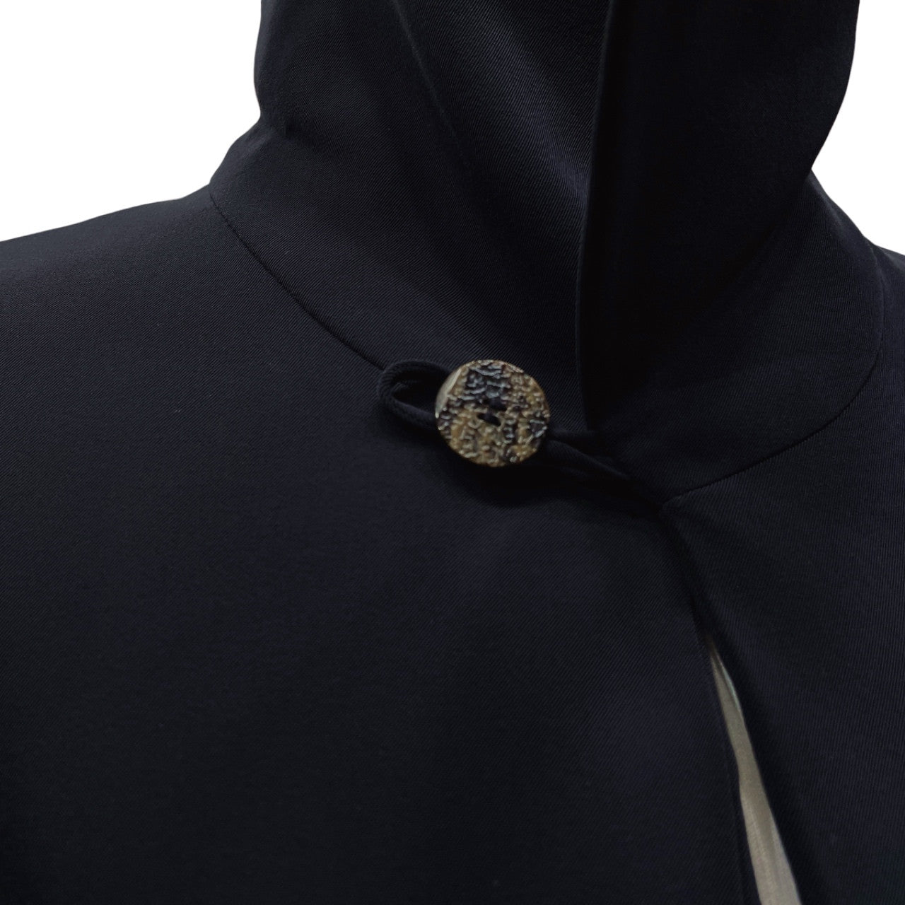 Yohji Yamamoto Femme 92SS ストレッチナイロンボタンレスロングコート Archive 90s ジャケット ブルゾン アウター ヨウジヤマモトファム レディース