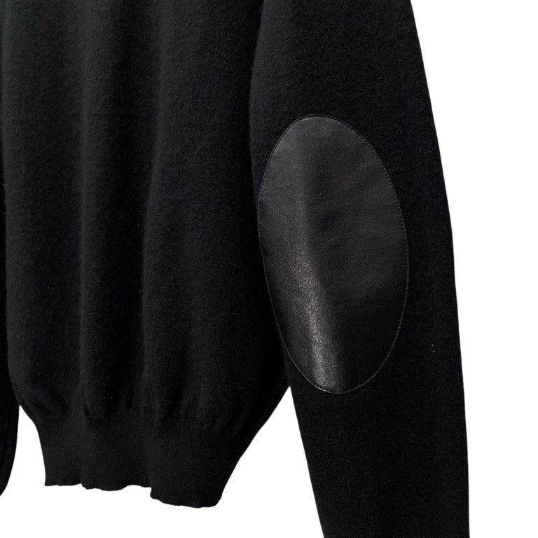 Maison Martin Margiela 14 08AW レザーエルボーパッチニットカーディガン Archive ここのえ セーター トップス メゾンマルタンマルジェラ メンズ