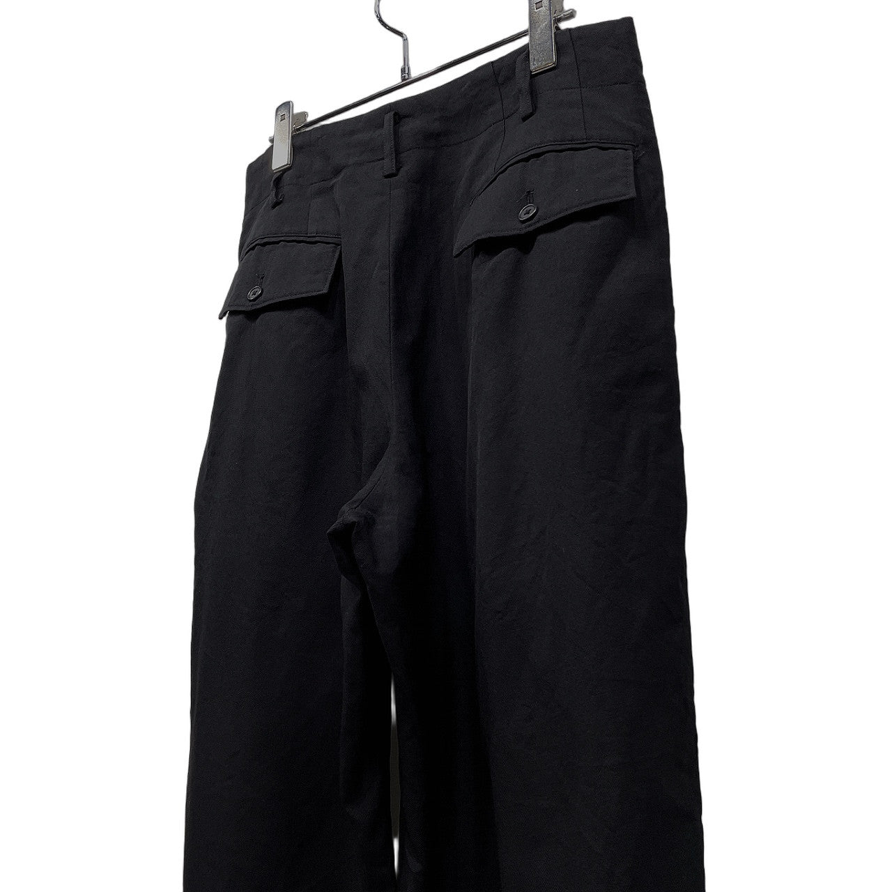 Y's for men ウールサージ3タック脇テープワイドパンツ サイドライン 側章 スラックス トラウザーズ ボトムス Archive 90s Yohji Yamamoto Pour Homme ヨウジヤマモトプールオム メンズ