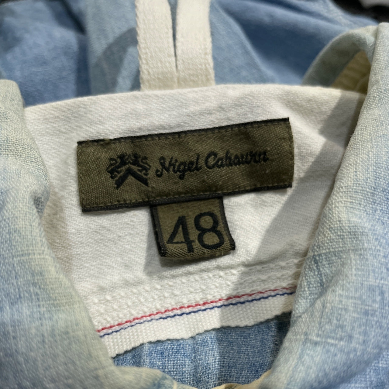 Nigel Cabourn コットンリネンシャンブレーダブルポケットエポレットシャツ ブラウス トップス ナイジェルケーボン メンズ