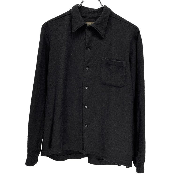 Y's for men ウールフランネルジャージーレギュラーカラープレーンシャツ フラノ ブラウス Archive Yohji Yamamoto Pour Homme ヨウジヤマモトプールオム ワイズフォーメン メンズ