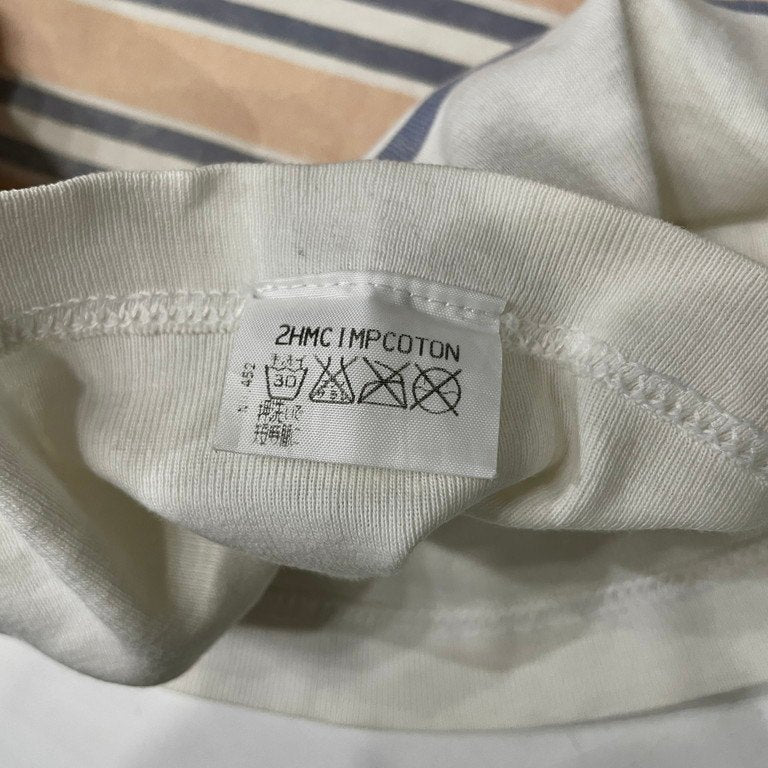Maison Martin Margiela 0 10 転写ボーダープリントクルーネックTシャツ カットソー Tee T-shirt Archive 90s 00s 本人期 Artisanal アーティザナル トップス メゾンマルタンマルジェラ メンズ