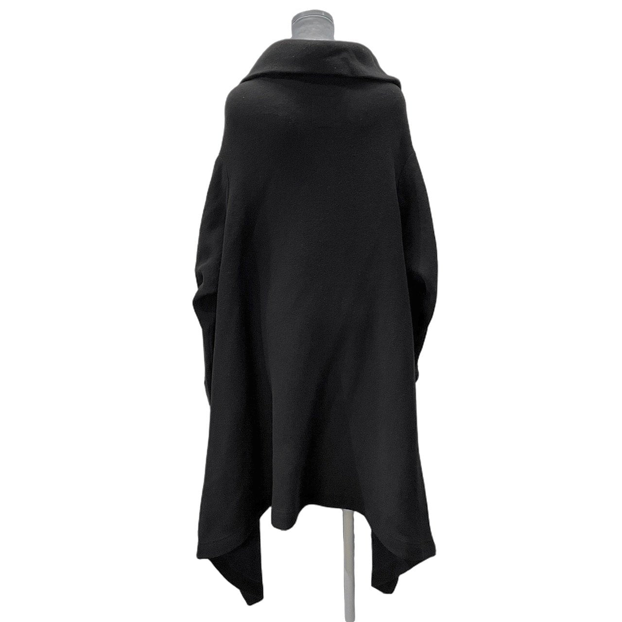 LIMI feu 20AW ウールスウェットサイドドレープオーバーサイズコート ニット ジャケット ブルゾン アウター Yohji Yamamoto リミフゥ ヨウジヤマモト レディース