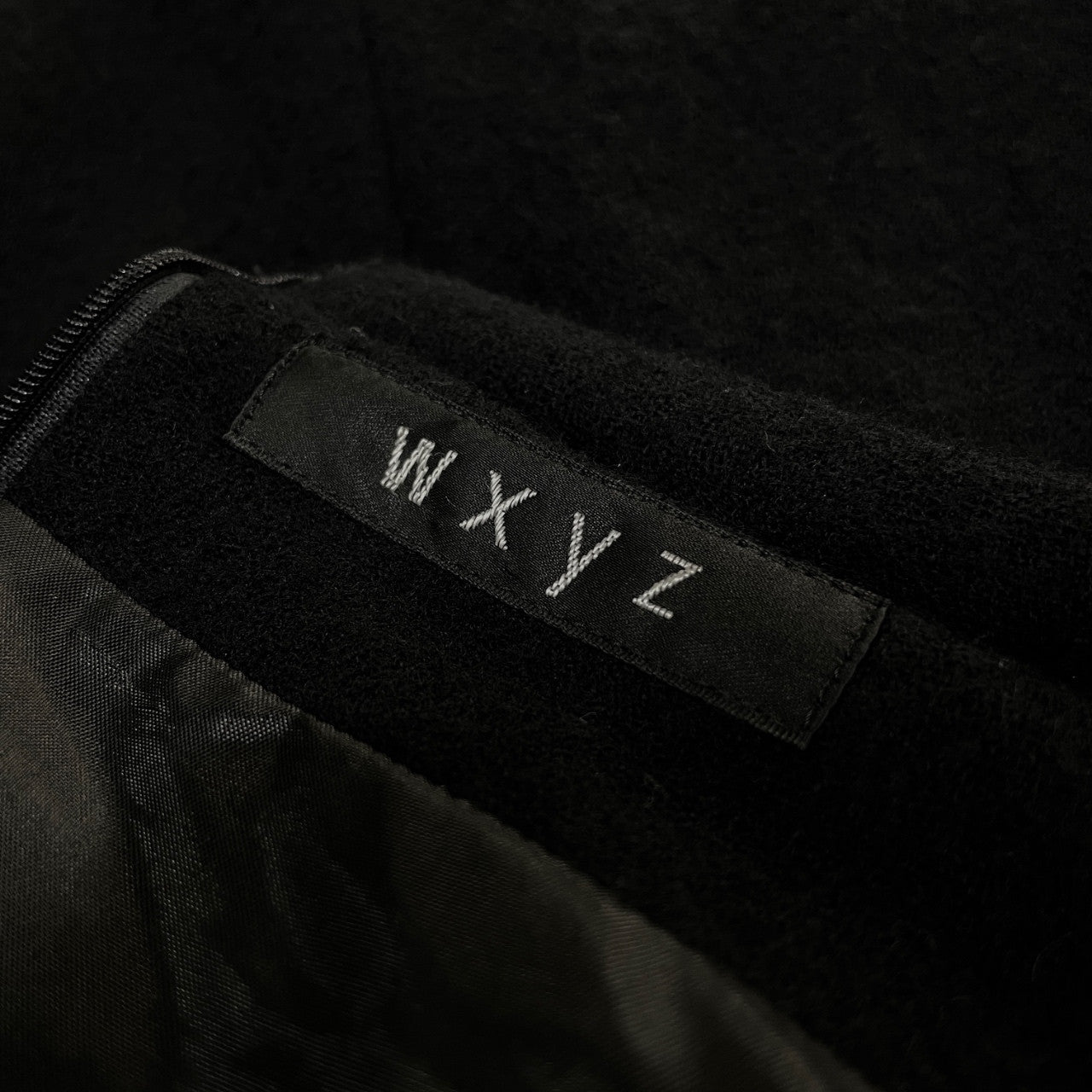 WXYZ Yohji Yamamoto ウールフラノオフネックゴムシャーリングノースリーブロングワンピース Archive 80s 90s ギャザー トップス アウター ヨウジヤマモト レディース