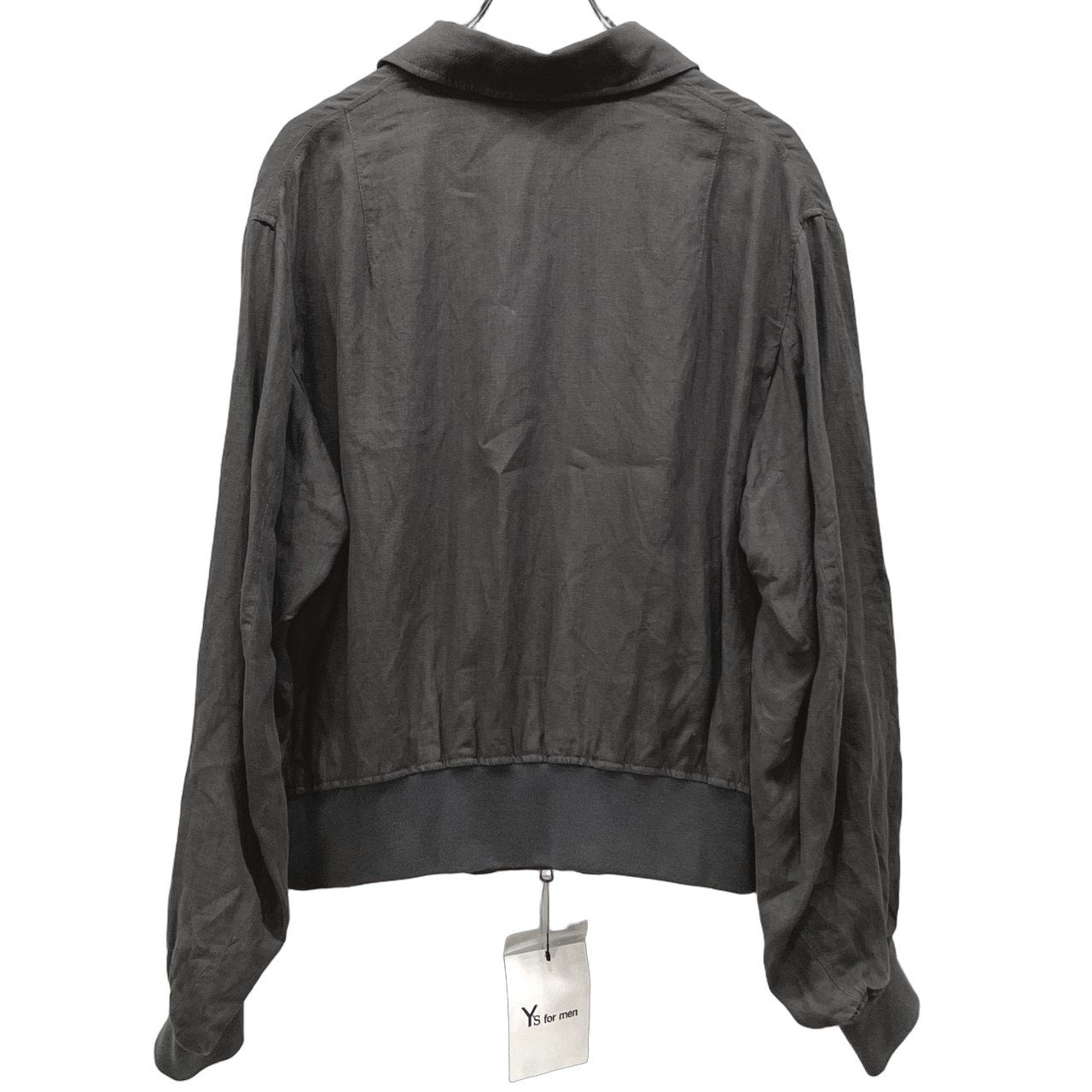 Y's for men × 120% LINO 25SS BLOUSON リネン襟付きダブルジップリブブルゾン ジャケット コート アウター 定価162,800円 Yohji Yamamoto Pour Homme ヨウジヤマモトプールオム ワイズフォーメン メンズ