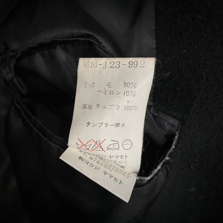 Y's for men ウールモッサ3Bテーラードハーフコート ジャケット ブルゾン アウター Archive Yohji Yamamoto Pour Homme ヨウジヤマモトプールオム ワイズフォーメン メンズ