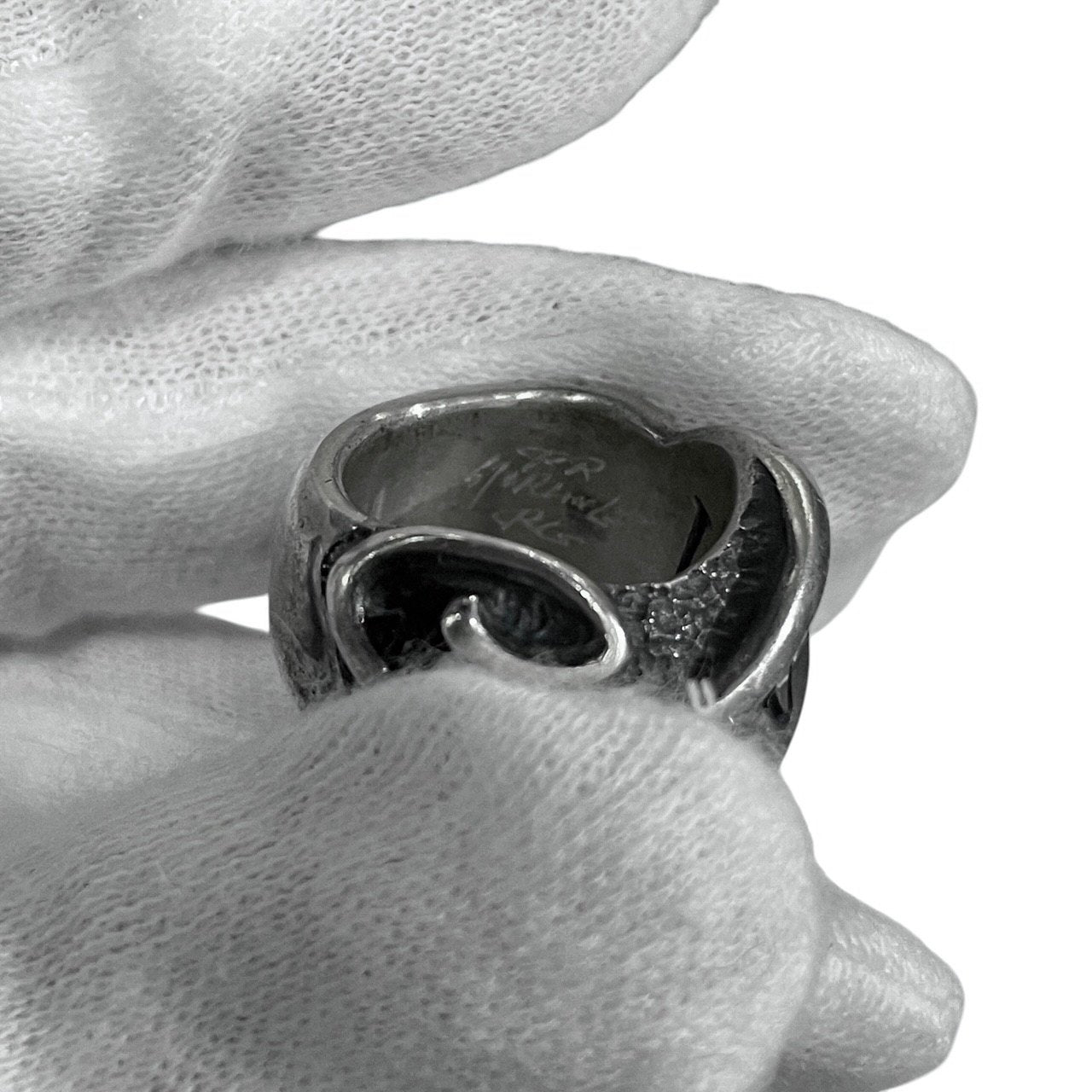 RAT RACE Message On Ribbon Ring LOVE メッセージオンリボンリング ラブ 指輪 アクセサリー シルバー 925 約8号 定価57,200円 ラットレース メンズ レディース ユニセックス