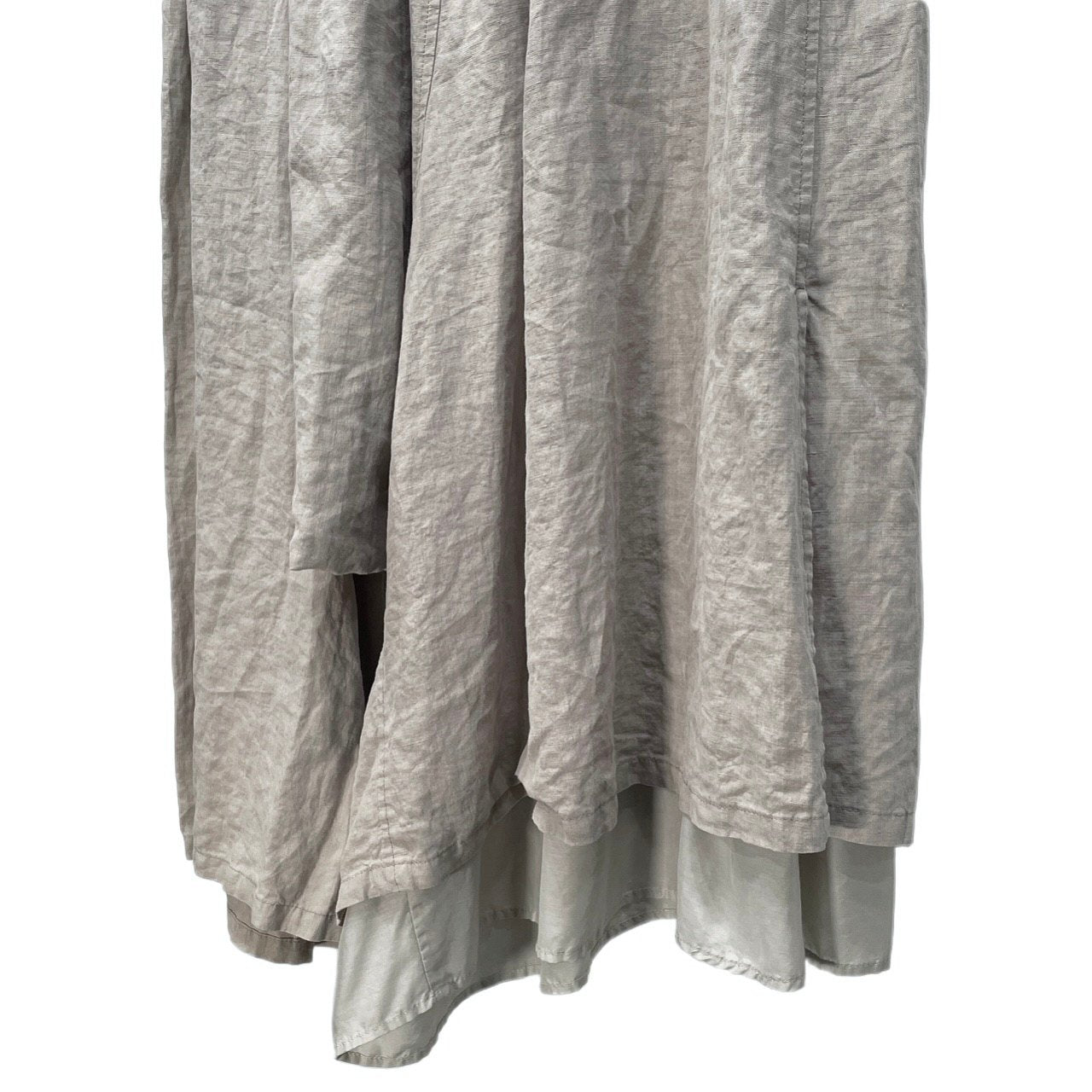 Y's キュプラレイヤードリネンアシンメトリーイージーワイドサルエルパンツ ボトムス Yohji Yamamoto Femme ワイズ ヨウジヤマモト レディース