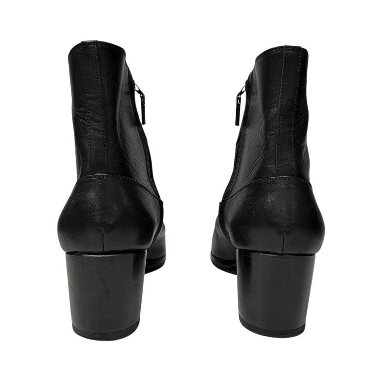 GalaabenD グレンソンキップレザーポインテッドトゥヒールブーツ サイドジップシューズ 靴 クツ 定価90,200円 ガラアーベント メンズ