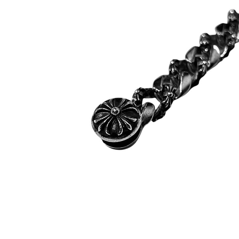 CHROME HEARTS CHROME HEARTS FNCY CHN LNK Crip Bracelet ファンシーチェーンリンククリップブレスレット 中期 90年代後期 1990s SILVER 925 SV バングル アクセサリー クロムハーツ シルバー メンズ