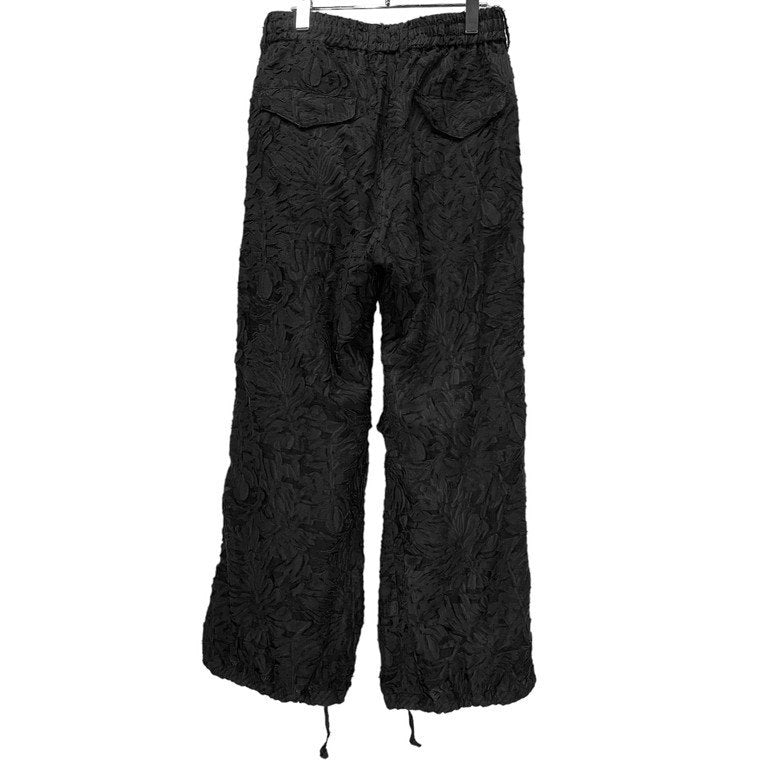 TAAKK 21SS CUT JACQUARD PARACHUTE PANTS フラワーカットジャカードイージーパラシュートパンツ ドローストリング ミリタリー アーミー TA24SS-PT107 定価55,000円