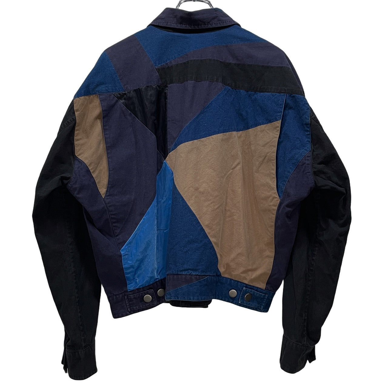 ISSEY MIYAKE MEN 93SS パッチワークコットンナイロントラッカーブルゾン ジャケット コート アウター  Archive 90s 本人期 三宅一生 イッセイミヤケ メン メンズ