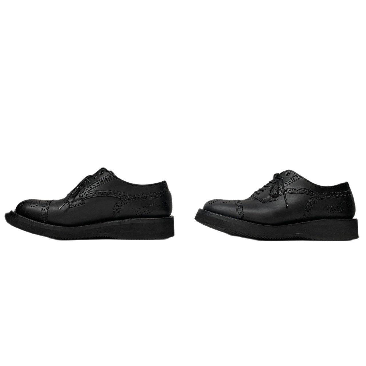 foot the coacher MENDELL VIBRAM SOLE 6ホールレースアップウイングチップシューズ 短靴 ブーツ メダリオン ブローグ 8 1/2 定価68,200円 フットザコーチャー メンズ