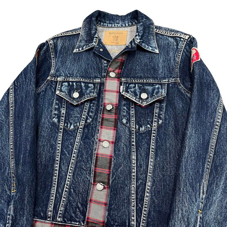 Y's for men × SPOTTED HORSE CRAFT YFMロゴパッチワークデニムトラッカージャケット リメイク Archive ブルゾン Yohji Yamamoto Pour Homme ヨウジヤマモトプールオム ワイズフォーメン スポテッドホースクラフト メンズ