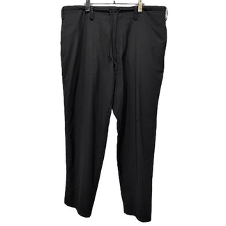 REGULATION Yohji Yamamoto MEN ウールギャバジンウエスト紐ワイドテーパードイージーパンツ ボトムス ドローストリング Pour Homme ヨウジヤマモトプールオム レギュレーション メンズ