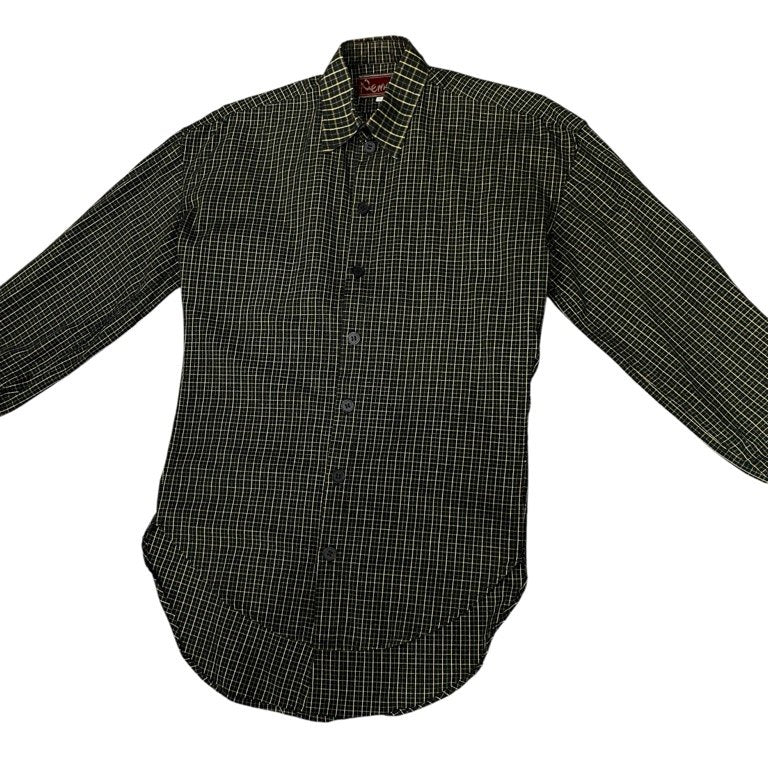 Christopher Nemeth 変型チェック立体裁断レギュラーカラーシャツ ブラウス トップス Archive 80s 90s クリストファーネメス メンズ レディース ユニセックス