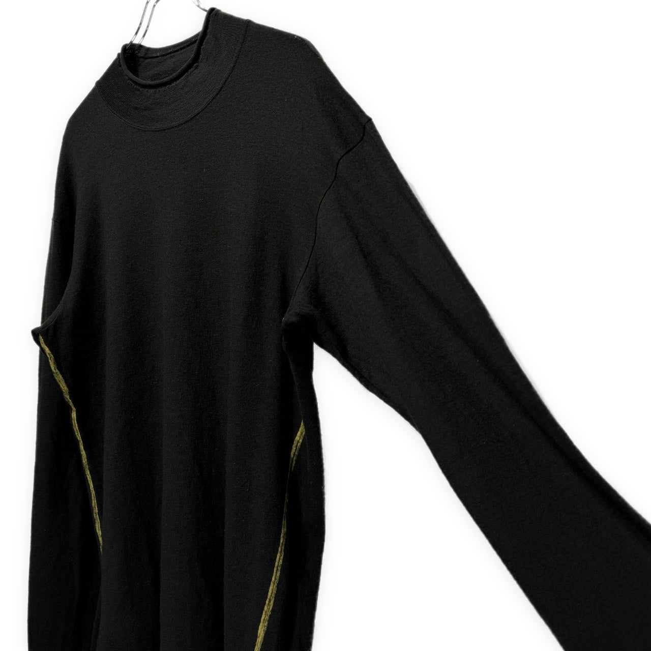 ISSEY MIYAKE MEN 00AW 製品染めシームラインデザインモックネックニットセーター トップス Archive 00s イッセイミヤケメン メンズ