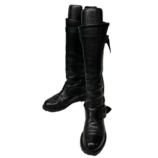 LIMI feu カーフレザーロングエンジニアブーツ ベルト シューズ 靴 クツ Yohji Yamamoto リミフゥ ヨウジヤマモト レディース