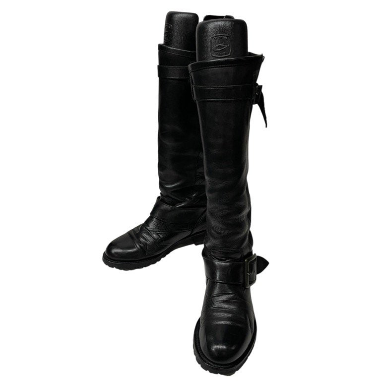 LIMI feu カーフレザーロングエンジニアブーツ ベルト シューズ 靴 クツ Yohji Yamamoto リミフゥ ヨウジヤマモト レディース