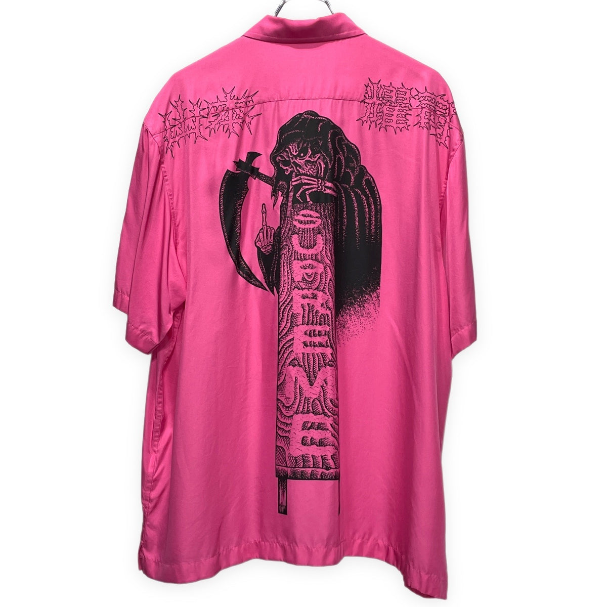 Y's × Supreme 25AW Silk Zip Up S/S Shirt シルクレーヨンスカルプリントジップアップシャツ 半袖 ブラウス トップス Yohji Yamamoto ヨウジヤマモト ワイズ シュプリーム メンズ