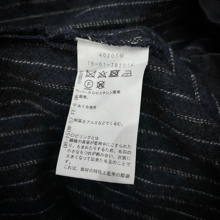 Vivienne Westwood ANGLOMANIA ウールストライプフランネルサイドダブルラップパンツ ボトムス ヴィヴィアンウエストウッド アングロマニア メンズ レディース ユニセックス