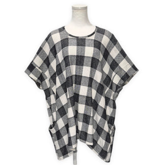 KAPITAL コットンリネンドルマンスリーブチェックカットソー トップス Tシャツ キャピタル レディース