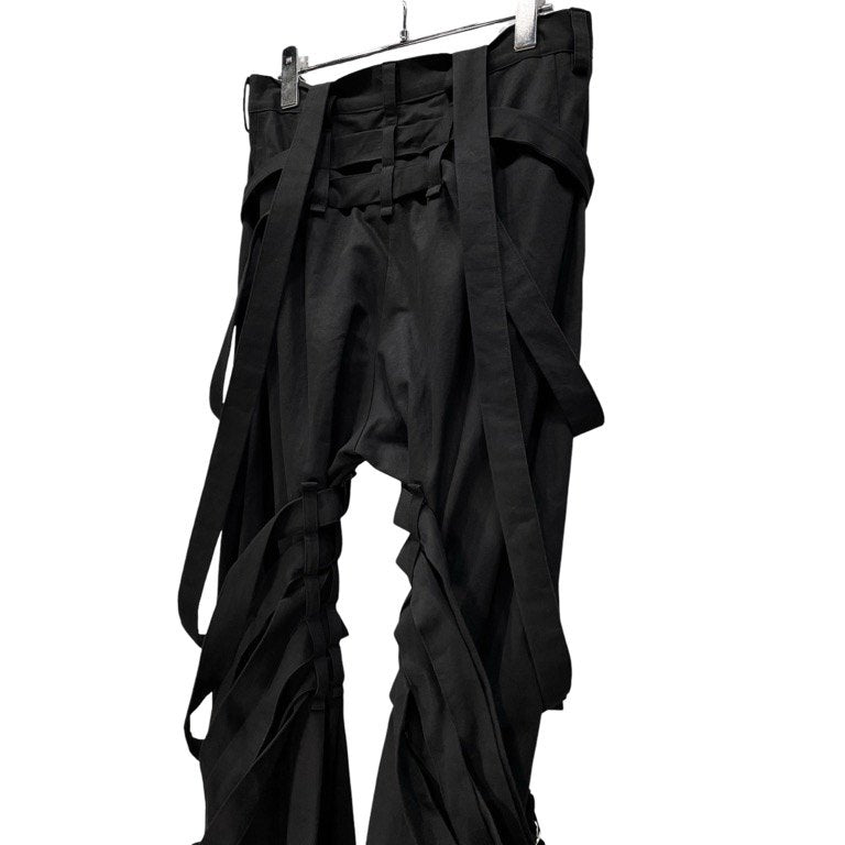 LIMI feu 19AW ツイルサスペンダー多連ベルトボンテージパンツ ボトムス Archive Yohji Yamamoto リミフゥ ヨウジヤマモト レディース メンズ ユニセックス