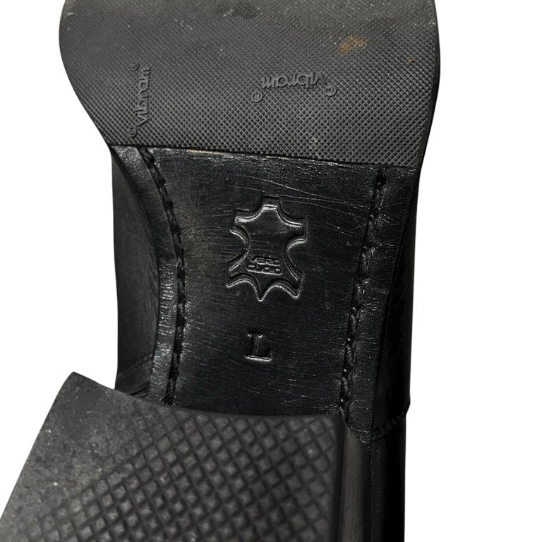 GalaabenD グレンソンキップレザーポインテッドトゥヒールブーツ サイドジップシューズ 靴 クツ 定価90,200円 ガラアーベント メンズ