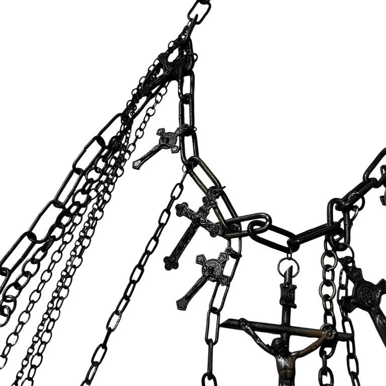 Jean Paul GAULTIER マルチチェーンクロスロザリオネックレス 一点物 激レア 希少 Archive 90s 00s JPG 未使用 十字架 磔刑 ペンダント アクセサリー ジャンポールゴルチエ メンズ レディース ユニセックス