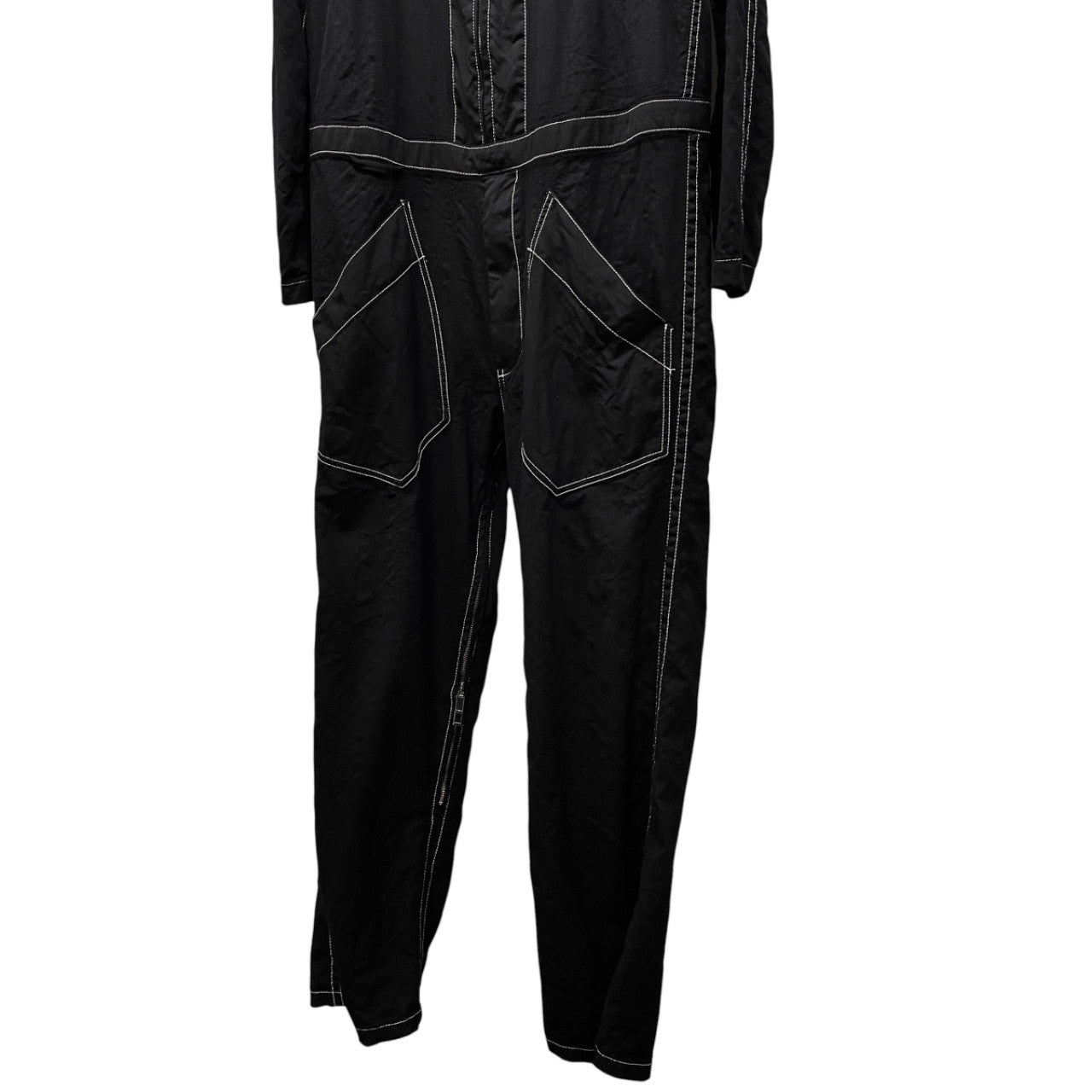 sulvam 21AW ウールギャバジンジャンプスーツ シワギャバ つなぎ オーバーオール ジャケット パンツ アウター SO-Y03-150 サルバム メンズ