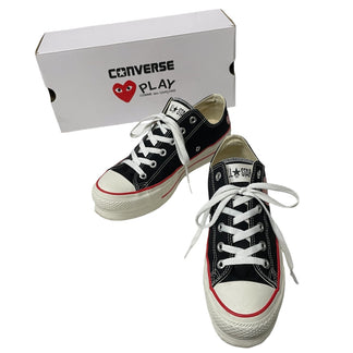 PLAY COMME des GARCONS × CONVERSE ALL STAR LIFTED OX PCDG ハートロゴプリントボリュームソールローカットスニーカー 厚底 シューズ 26cm プレイ コムデギャルソン コンバース メンズ レディース ユニセックス
