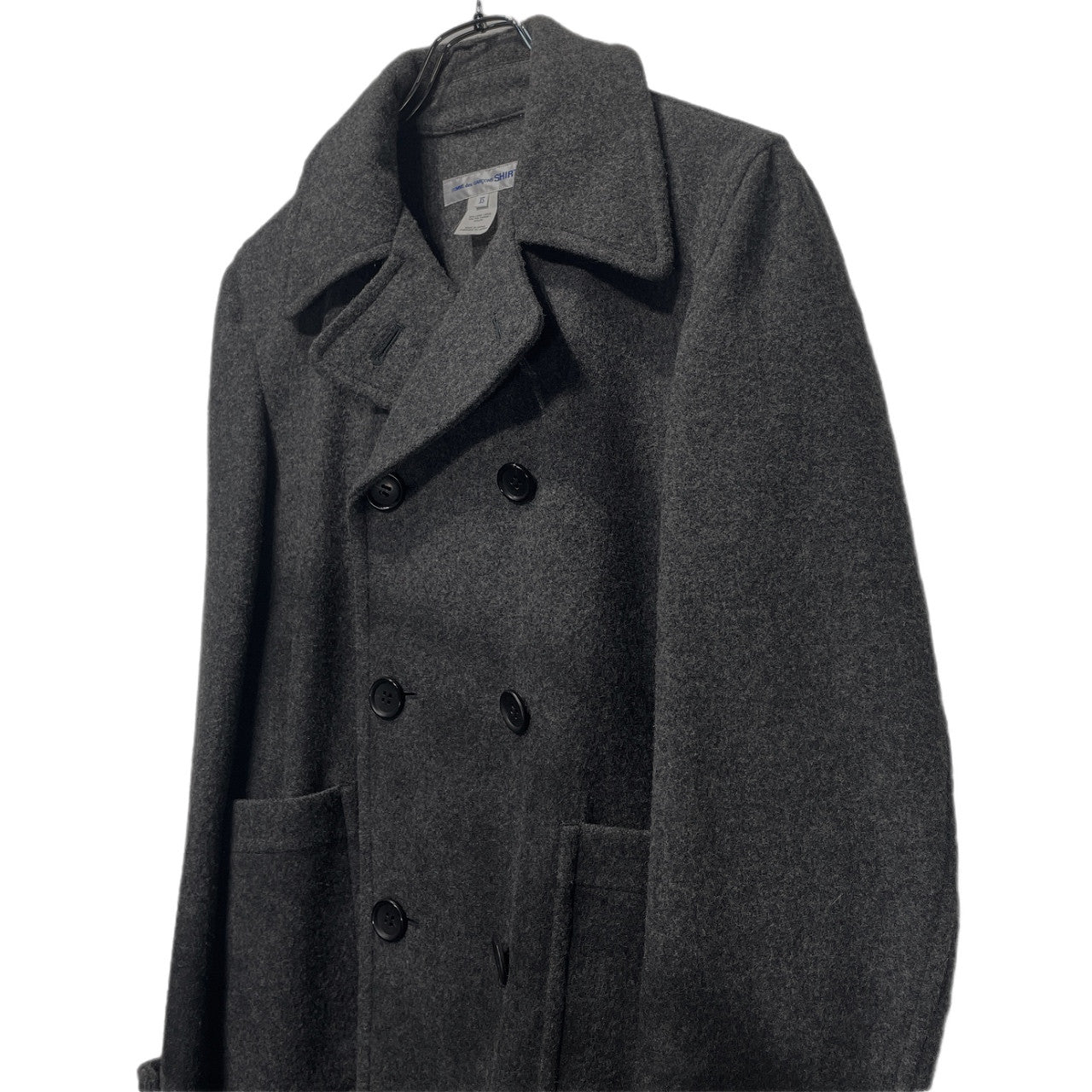 COMME des GARCONS SHIRT 15AW 圧縮ウールハンドペイントグラデーションピーコート Pコート ブルゾン ジャケット アウター Archive コムデギャルソン シャツ メンズ