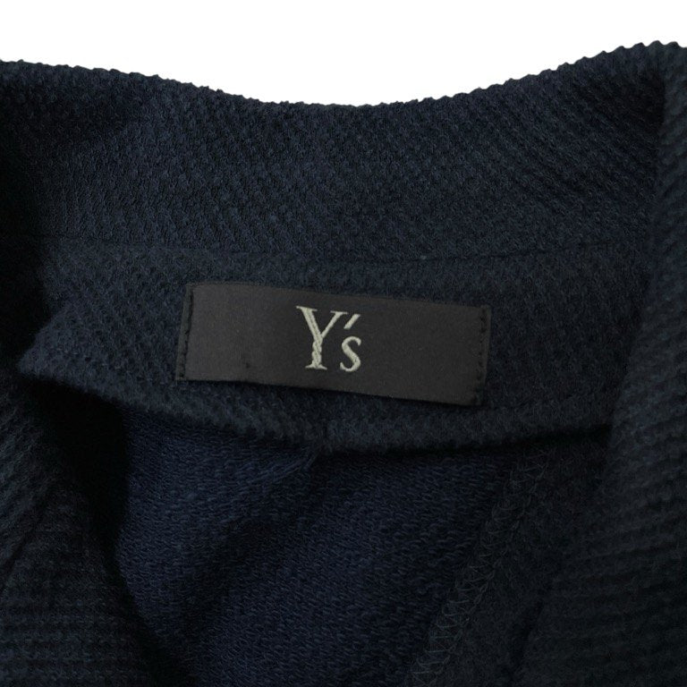 Y's コットンパイルボタンレスショートジャケット ブルゾン コート アウター Yohji Yamamoto Femme ヨウジヤマモトファム ワイズ レディース