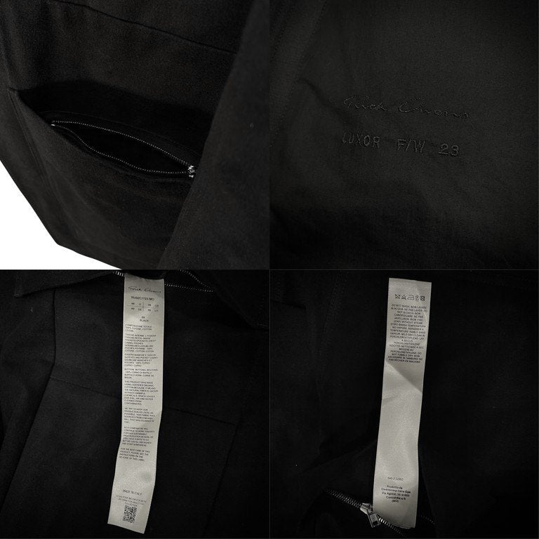 Rick Owens 23AW LUXOR FOGPOCKET LIDO JACKET コットンモールスキンフォグポケットバックベルトテーラードジャケット ブレザー ブルゾン コート アウター RU02C7723-MO リックオウエンス メンズ