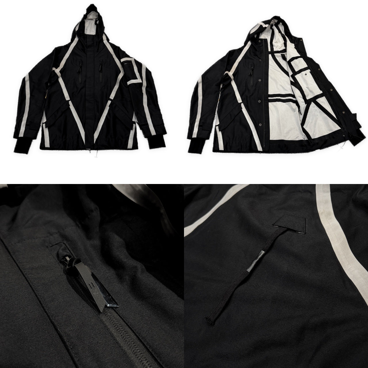 11 by Boris Bidjan Saberi シームテープサムホール付ハイネックマウンテンパーカー ジャケット ブルゾン コート アウター ボリスビジャンサベリ メンズ