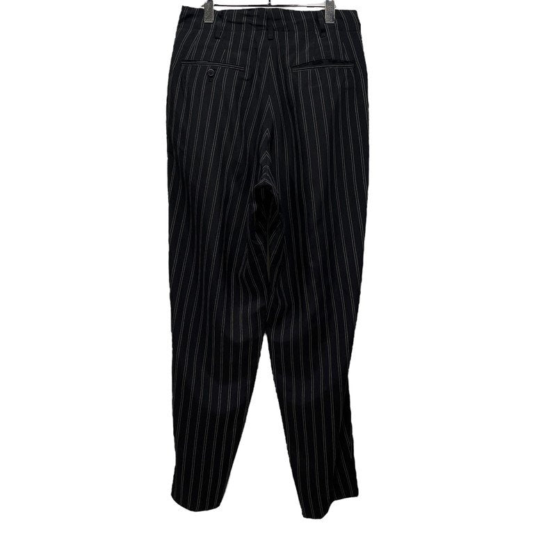 Yohji Yamamoto Pour Homme 93AW レーヨンストライプワイドテーパードパンツ スラックス トラウザーズ Archive 90s ボトムス ヨウジヤマモトプールオム メンズ