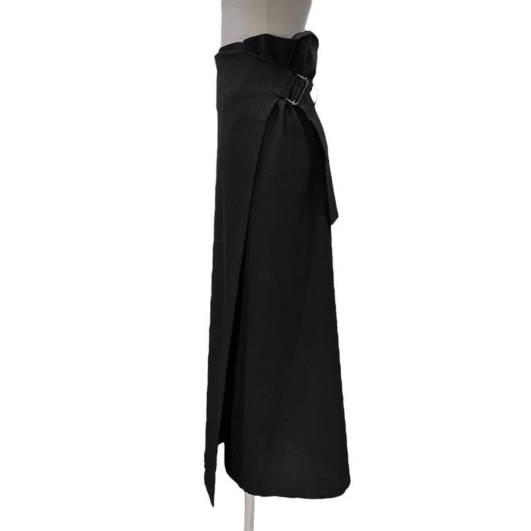 Y's ウールベルテッドロング巻きスカート ベルト パンツ ボトムス Archive 90s Yohji Yamamoto Femme ワイズ ヨウジヤマモトファム レディース