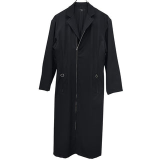 Y's ウールトロピカルジップアップロングコート ジャケット ブルゾン アウター Yohji Yamamoto Femme ワイズ ヨウジヤマモトファム レディース