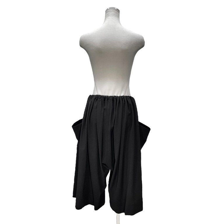 LIMI feu ウールギャバジンサルエルクロップドワイドキュロットパンツ ボトムス Yohji Yamamoto リミフゥ ヨウジヤマモト レディース