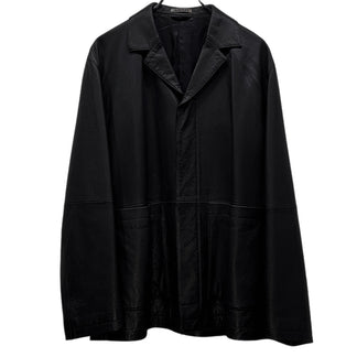 AURALEE 21AW GOAT LEATHER JACKET ゴートレザーフライフロントテーラードジャケット ブルゾン コート アウター 定価154,000円 A21AJ01GL オーラリー メンズ