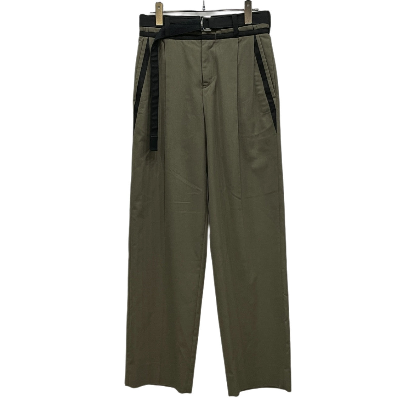 sacai 21AW Suiting Pants ベルテッドパンツ スラックス ボトムス 定価58,300円 21-02555M サカイ メンズ