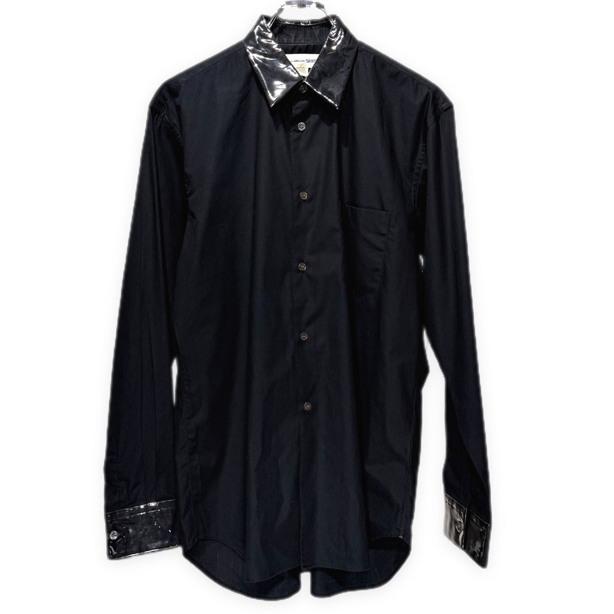 COMME des GARCONS SHIRT 06AW PVCカラーカフスシャツ ブラウス トップス ビニール Archive コムデギャルソン メンズ