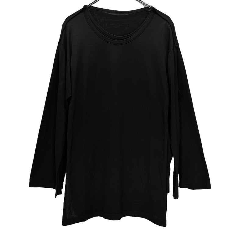 B Yohji Yamamoto 20SS シルケット天竺解体再構築ドッキングレイヤードカットソー Tシャツ Tee T-shirt トップス ビー ヨウジヤマモト レディース