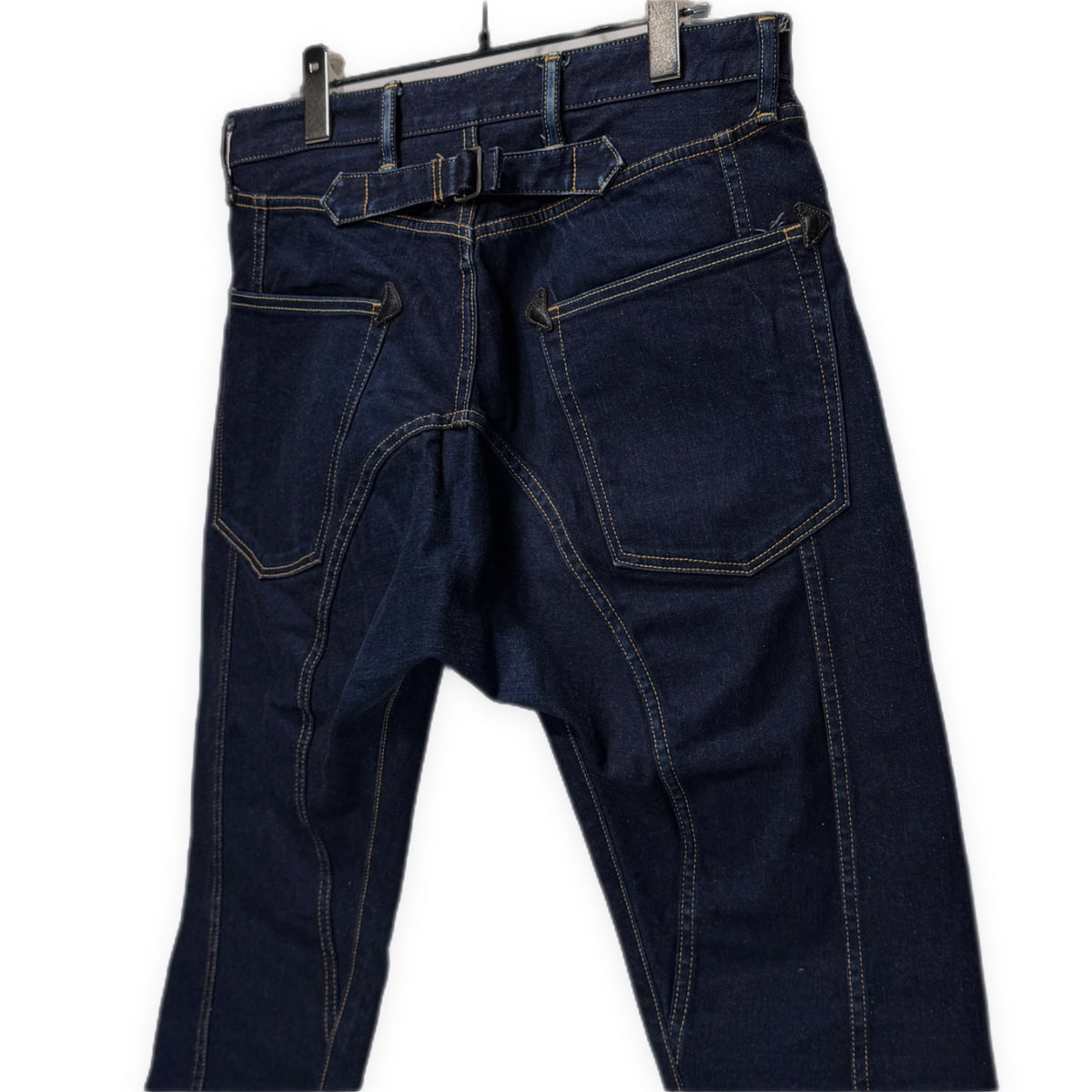JUNYA WATANABE COMME des GARCONS MAN 15SS インディゴデニムシンチバッククロップドデニムパンツ ジーンズ ボトムス Archive ジュンヤワタナベ コムデギャルソン マン メンズ