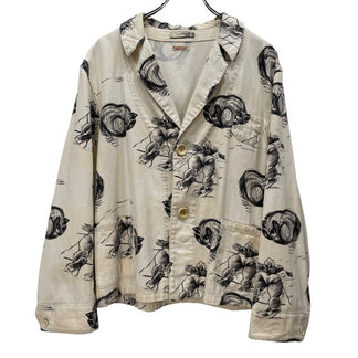 KAPITAL 14SS かつらぎスケッチビーチCAT PT ノルウェーワークジャケット 総柄 ブルゾン アウター キャピタル メンズ レディース ユニセックス