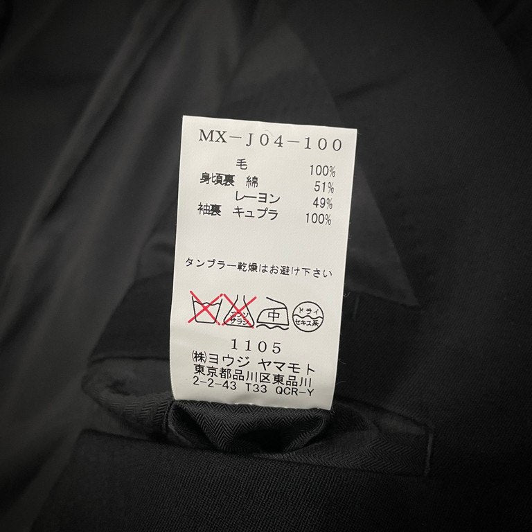 Y's for men ウールギャバジン2Bラペルステッチテーラードジャケット ブレザー Archive ブルゾン コート アウター Yohji Yamamoto Pour Homme ヨウジヤマモトプールオム ワイズフォーメン メンズ