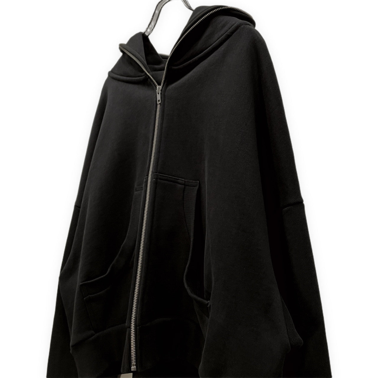entire studios ETERNAL ZIP HOODIE エターナルジップフーディ オーバーサイズ裏起毛スウェットボックスシルエットジップアップパーカー トップス ES2202 定価30,800円 エンタイアスタジオ メンズ